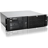 RackChoice 3U Server Chassis Rackmount Case with 3x5.25+4x3.5 Support ATX/MATX/MiniITX M/B and SFX Power Supply, dust Filter Bracket infront Easy maintenace