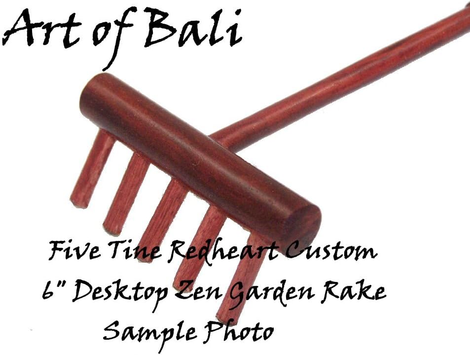 Art of Bali Custom Redheart Desktop Zen Garden Rake