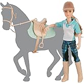 Breyer Horses Freedom Series |Greta - English Rider & Tack | Model # B-FS-10720