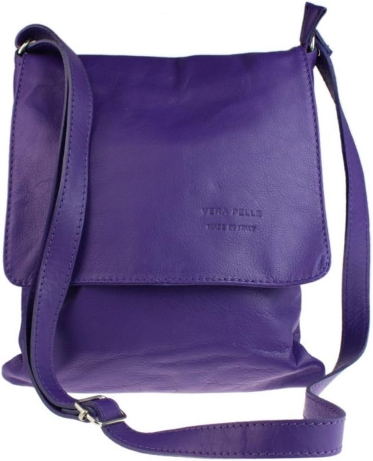 Genuine Italian Leather Vera Pelle Small Cross body Messenger bag Shoulder bag