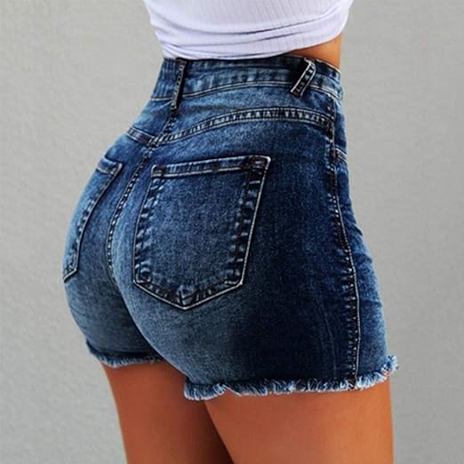 Femmes Sexy Taille Haute Jeans Déchiré Shorts D'Été Booty Shorts Mini