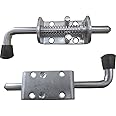 2 Pack Heavy Duty Stainless Steel Spring Loaded Barrel Bolt Latch Lock,Latch Pin for Door Shed Gate or Tailgate Trailer Garage