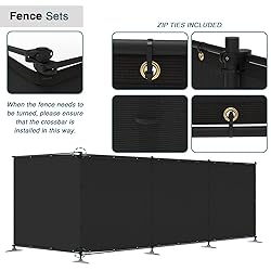 ECOOPTS 5'Hx137'L Privacy Fence Set with Poles and