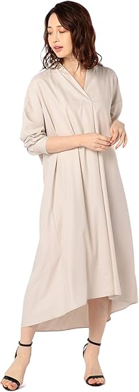 ノーリーズ ソフィー Nolley S Sophi タックフレアシャツワンピース 9 0030 1 07 004 ワンピース チュニック 通販 Amazon