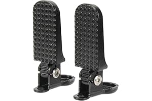 Himiway 1 Pair Bike Rear Pedals, Mini Folding Bike Pegs, Aluminium Alloy Non-Slip Bicycle Footrests, Quick Release Foot Plates Pedals for Mountain Bike E-Bike