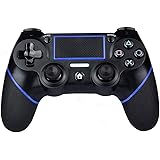 PS4 Controller Wireless Gamepad for PS4/PS4 Slim/PS4 pro/PC with USB Charge Cable with Dual Vibration, Clickable Touchpad, Au