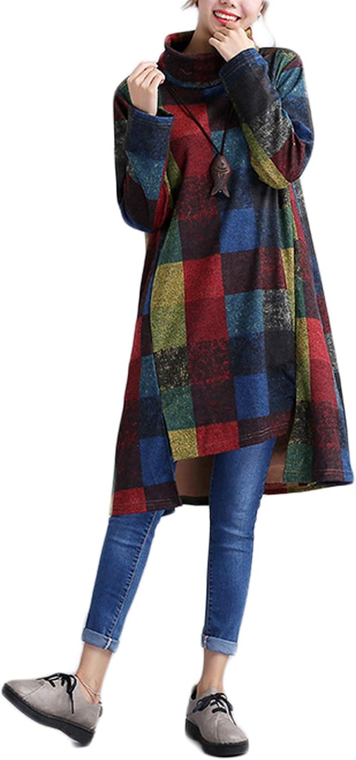 checkered jumper dress