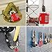 ORIA Combination Lock, 4 Digit Combination Padlock for School, Employee, Gym and Sports Locker, Case, Toolbox, Fence, Hasp Cabinet and Storage, Red and 2 Pack