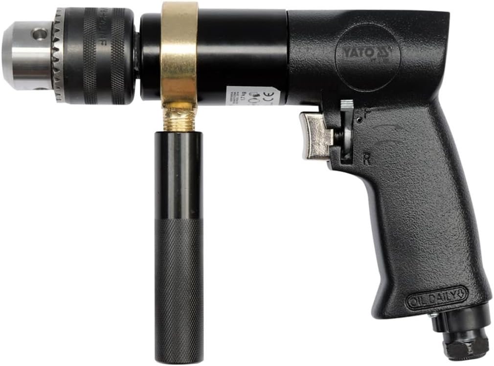 YATO YT-09702 Reversible Air Drill, Black - Image 3