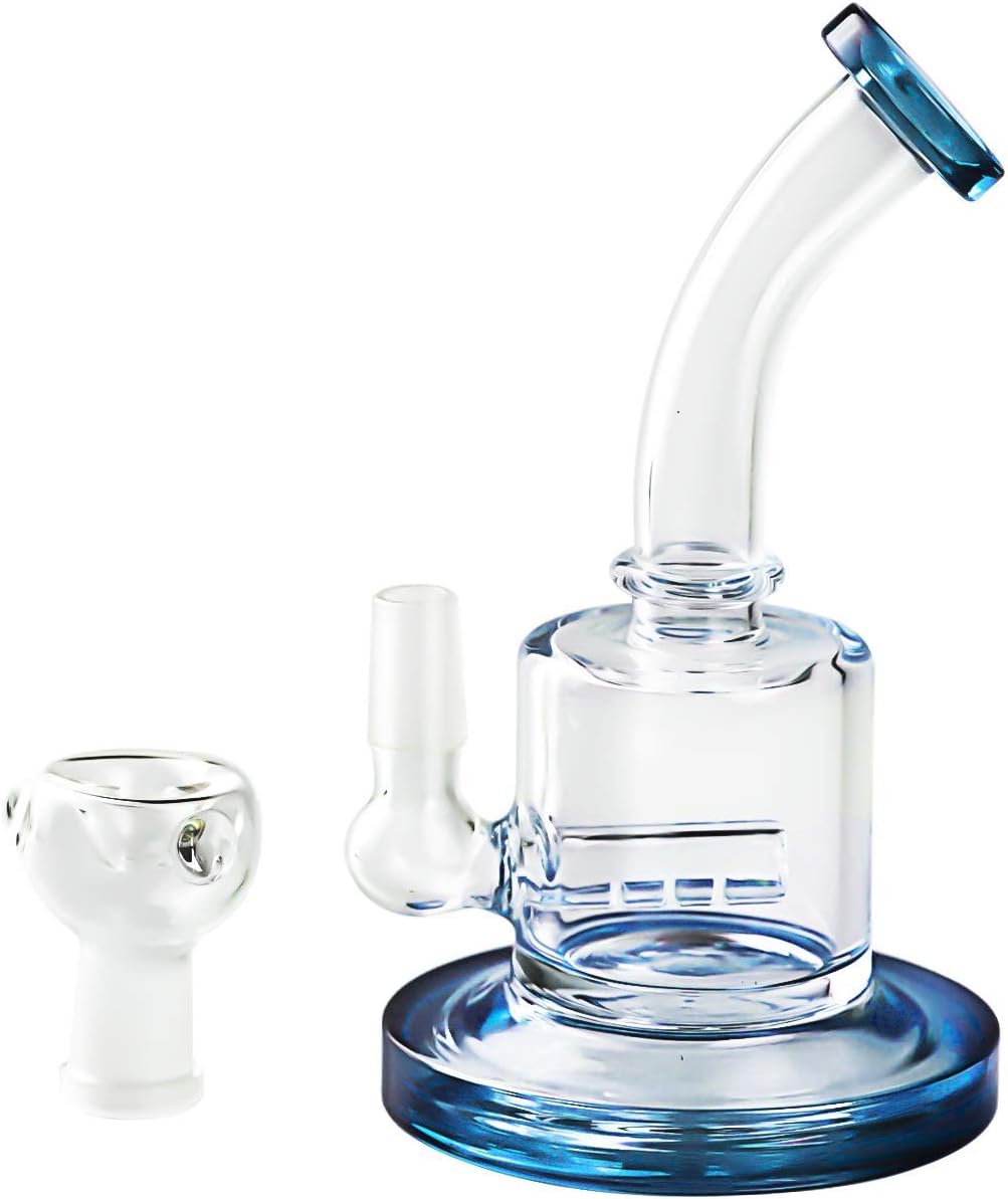 DREAM_ART 6.5-inch Pipe Dual Water Percolator Decorate Glass Bottles Hand-Made Glass Crafts