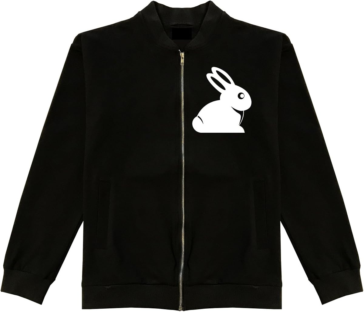 Easter Bunny Rabbit Chest Classic Bomber Jacket at Amazon Men’s