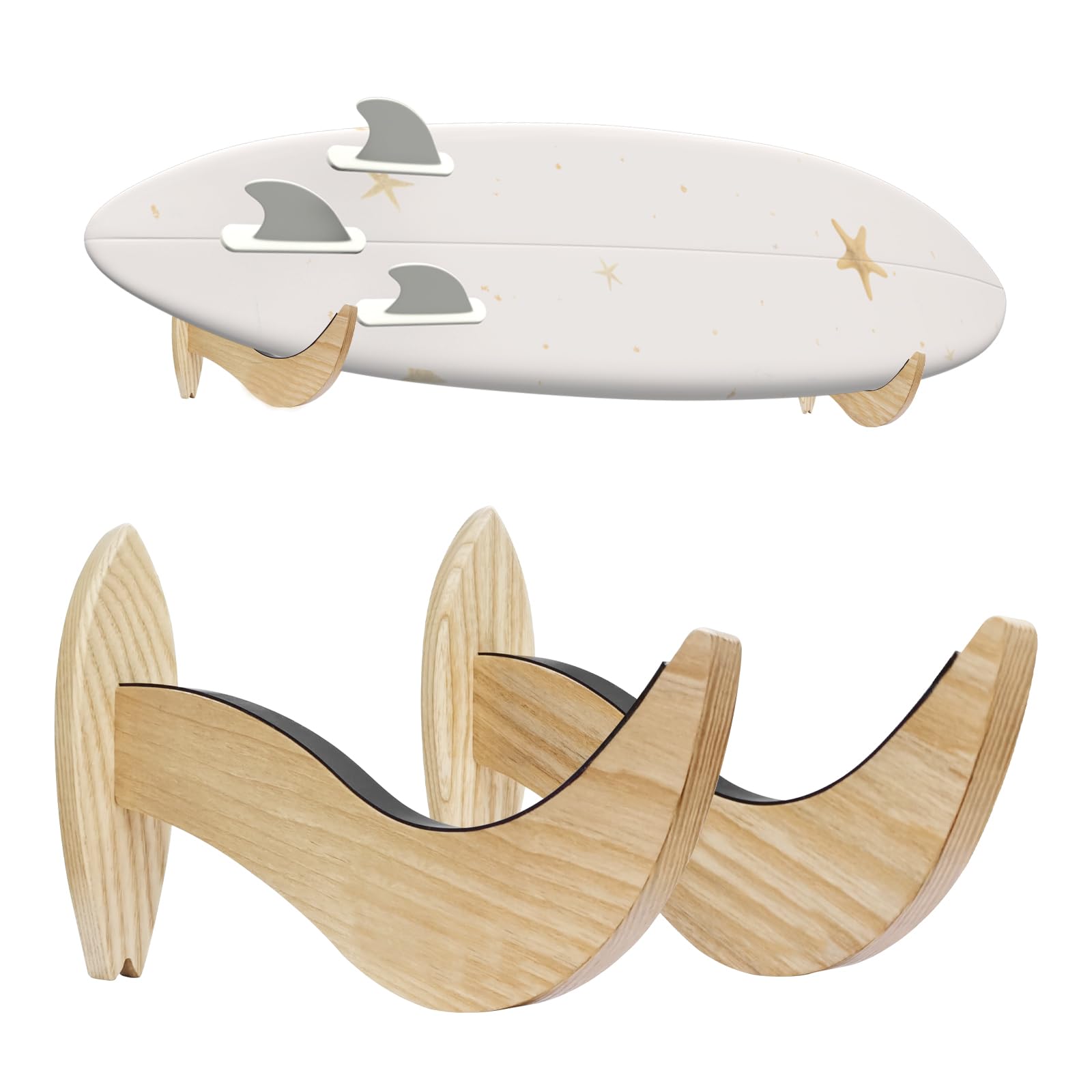 TWO STONES Surfboard Wall Hanger for Long Boards and Short Boards Works Indoor and Outdoor Display (CJ-OT2401)