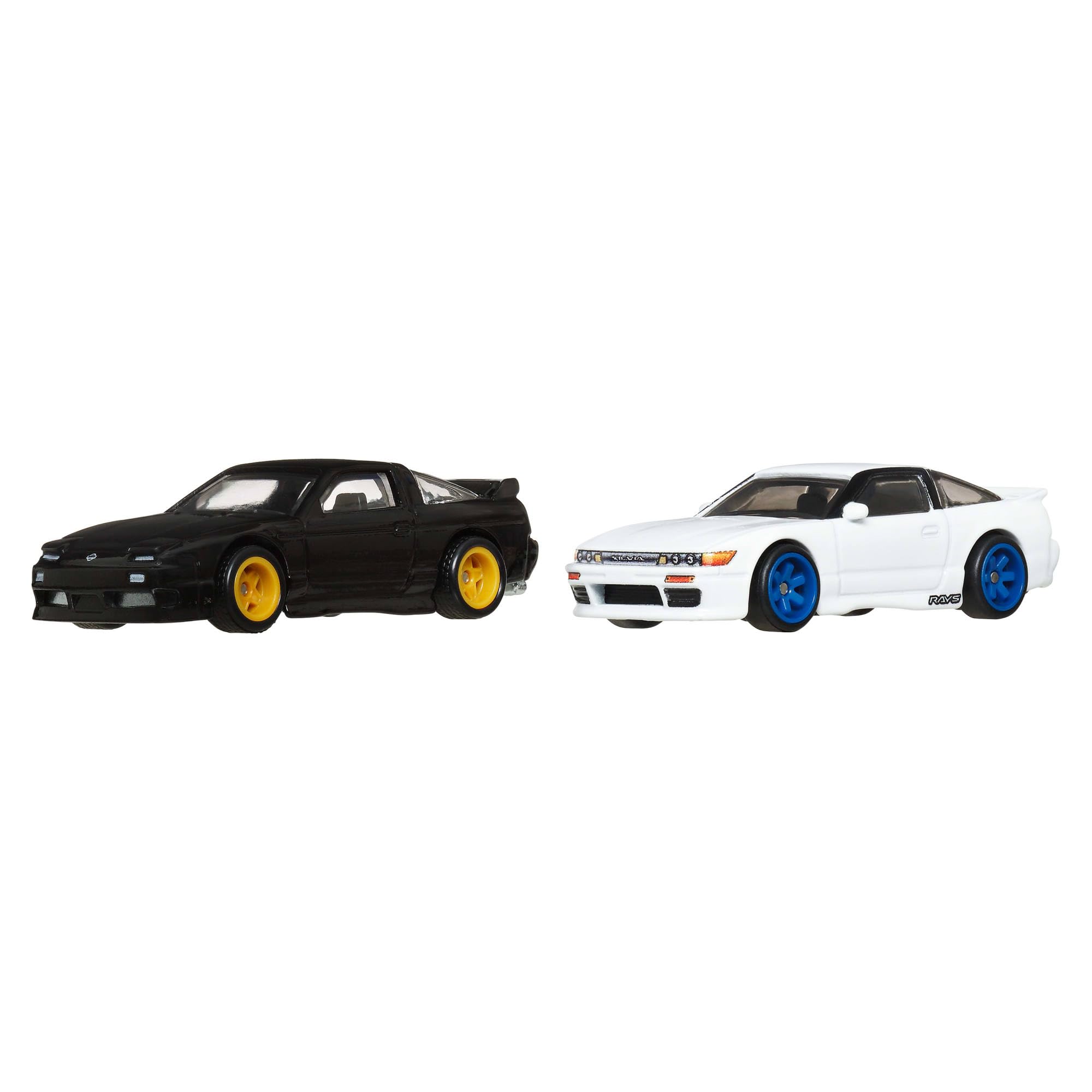 Hot Wheels Premium Car Culture 2er-Pack im Maßstab 1:64, Einzigartige Zusammenstellungen, Real Riders Reifen, Metall/Metall Karosserie, Spielzeug für Sammler, JBK96 2