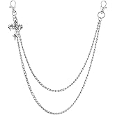 Sacina Gothic Punk Layered Cross Pants Chain, Wallet Belt Chain, Goth Grunge Emo Punk Accessories, Jewelry Gift for Women