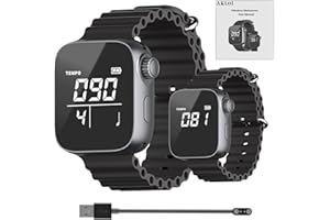 AKLOT Portable Vibrating Metronome Watch, Features Instrumental and Sport Mode, Pulse Wearable Metronomes for Musical Beginners, Exercisers, Rhythm Trainers with USB Charging Cable, User Manual