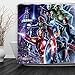 Baccessor Super Hero Shower Curtain Spider Man, Hulk, Captain America, Black Panther and Iron Man Marvel Fans Favorite, Hooks Included, 72