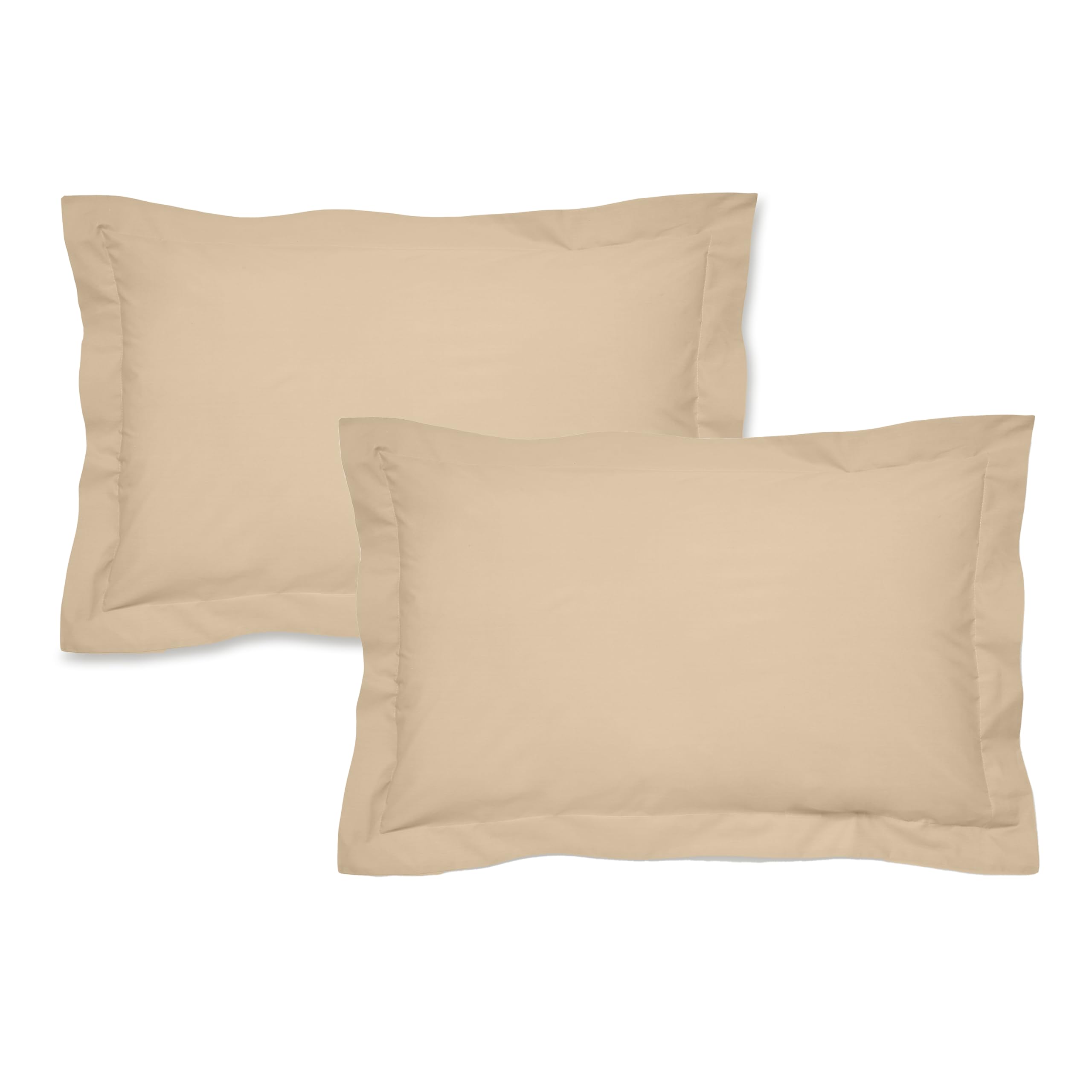 Bianca 200 Thread Count Cotton Percale Oxford Pillowcase Pair Natural