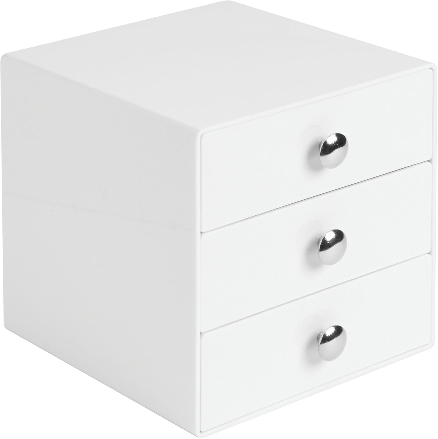 iDesign 35301EU Makeup Organiser with Three Drawers, Sturdy Plastic Storage Box for Makeup Accessories, Jewelry and More - Image 5