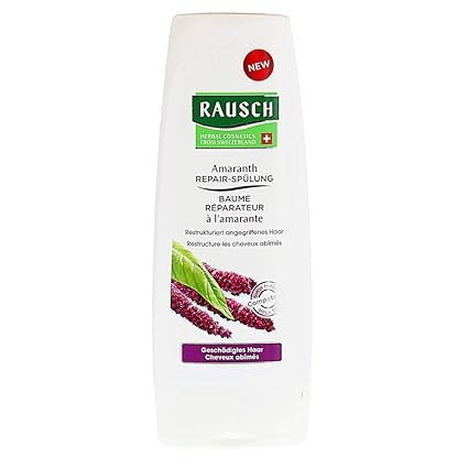 Rausch Amaranth Repair-Spülung (gleicht poröse Stellen im Haar aus und es gewinnt an Elastizität, ohne Silikone und Parabene 
