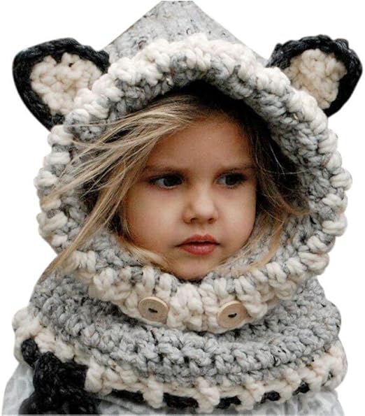 crochet wolf hat