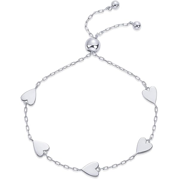 Amazon.com: Carzyzhu Heart Pearl Bracelets - 14K Gold Plated
