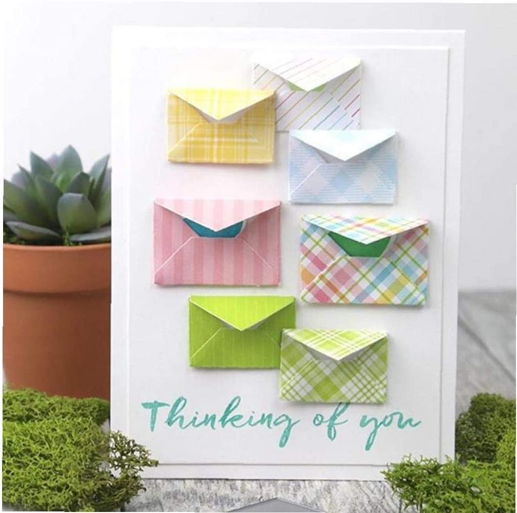 Mails Cutting Dies for Card Making，Cutting Dies Cut Stencils for DIY Scrapbooking Photo Album Decorative Embossing Paper Dies for Card Making Templated+Cute Brooch Pin