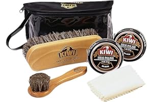 ROTHCO Kiwi Military Black Shoe Shine Complete Care Kit