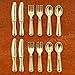 Odoria 1/12 Miniature Silverware Knife Fork Spoon 12Pcs Set Dollhouse Decoration Accessories, Gold