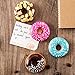 Huayoung Pack of 4 Lovely Doughnut Refrigerator Magnets Decorative Resin Refrigerator Magnets (4)