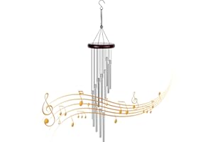 Nivofu Wind Chimes Outside,Metal Wind Chimes Garden 23 inches,Wind Chimes Decorative with 12 Aluminum Alloy Long Tubes for Yo