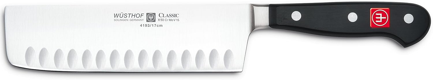 WÜSTHOF Classic Nakirimesser, Edelstahl, schwarz, 25.4 x 5.1 x 2.5 cm