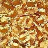 Wedding Decoration Silk Rose Petals Pack of 1500 Gold