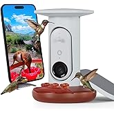 Birdbuddy Smart Solar Pro Hummingbird Feeder with Camera - AI Bird Identification, 2K Video, 5MP Photos, Outdoor Hanging, Gift for Bird Watching