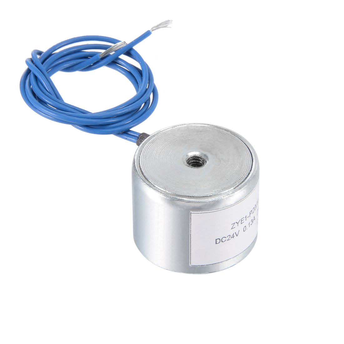 uxcell DC24V 180N Lift Holding Electromagnet Sucking Disc Electric Lifting Magnet Solenoid 34mm x 18mm