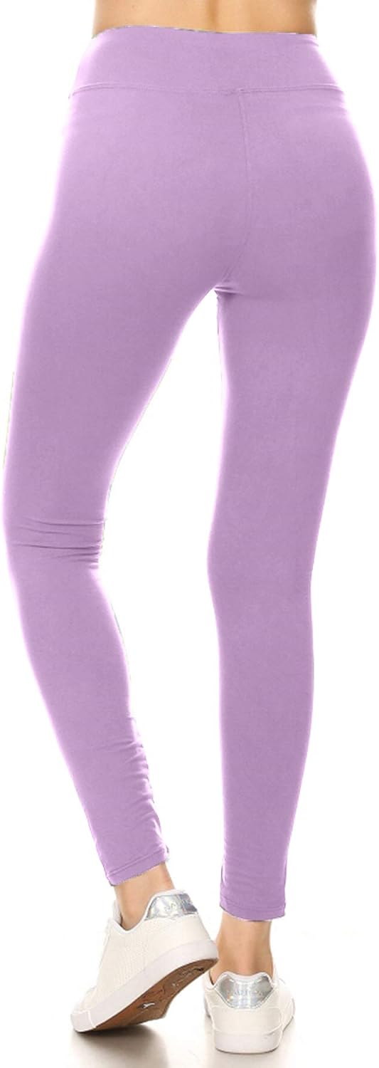 Leggings Depot High Waisted Solid Yoga Leggings at  Women’s Clothing store