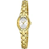 Diaofendi Gold Watches for Women Easy Read Ladies Quartz Wrist Watches with Small Vintage Bracelet