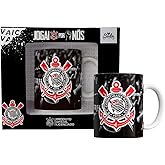 SUDE Caneca do Corinthians Oficial e licenciado - Jogai Por Nós - Porcelana de 300 Ml com selo Holografico de Licenciamento