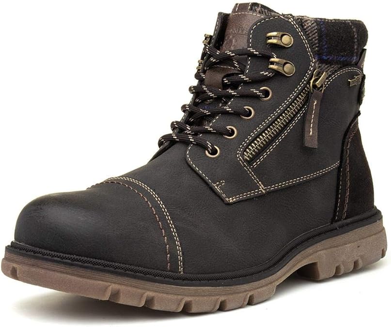 Relife Mens Dark Brown Lace Up Ankle Boot Amazon.co.uk Shoes & Bags