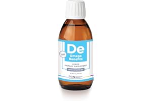 PRN PHYSICIAN RECOMMENDED NUTRICEUTICALS PRN DE Omega Benefits Liquid Supplement - 10 oz, 60-Day Supply - Re-Esterified Omega 3 Triglyceride Form with 1680mg EPA, 560mg DHA & Vitamin D for Dry Eye Support