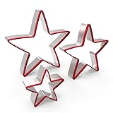 Star Cookie Cutters Set 3pcs Stainless Steel,Food
