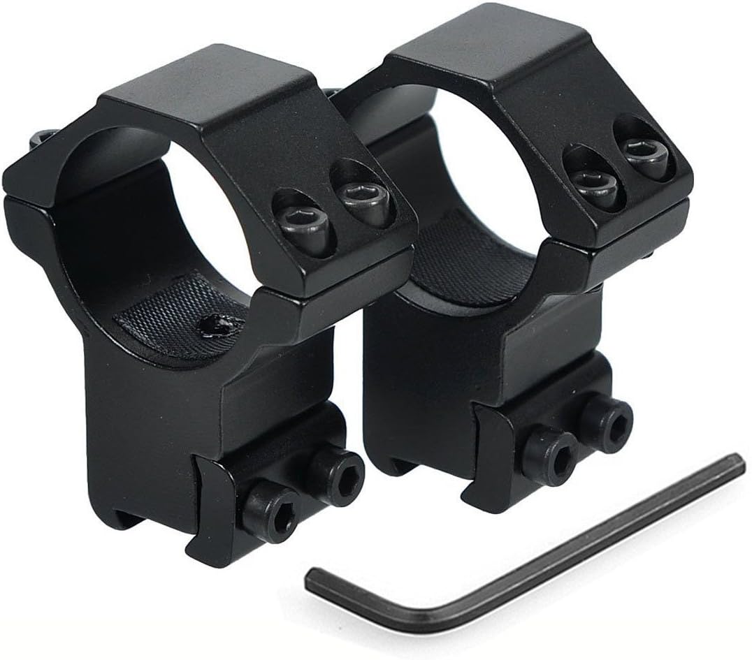YAHUNTING 1'' Scope Rings High Profile Scope Mount for 11mm Dovetail
