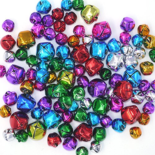 Craft Kits And Supplies 100 Mix Colorful Christmas Jingle Bells