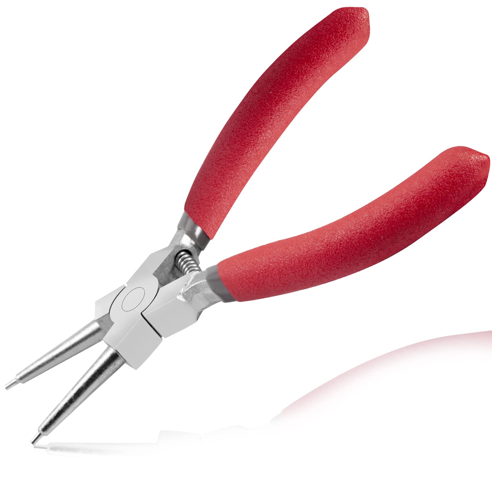 LEONTOOL 5-Inch Circlip Pliers with Straight Jaw Lock Ring Pliers for Retaining and Removing Hoses