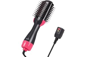 TYHGSF Hair Straightener Brush Black-6