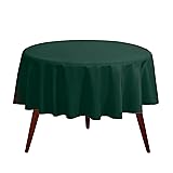 Gee Di Moda Round Tablecloth - 120 Inch Hunter
