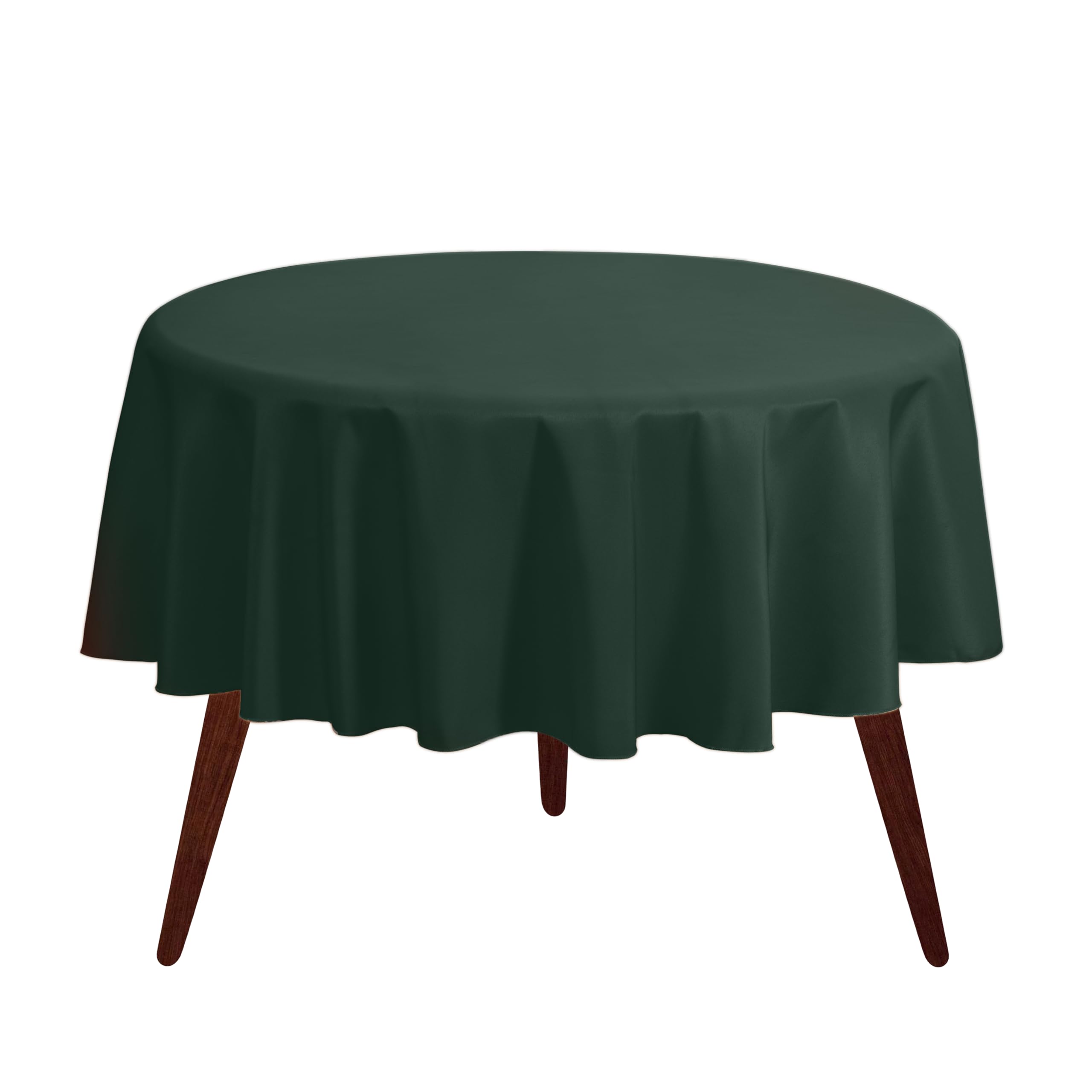 Photo 1 of Gee Di Moda Round Tablecloth - 108 Inch Hunter Green Round Table Cloth for 48 to 72 Inch Round Tables - Heavy Duty Washable Fabric - for Buffet Table, Holiday Party, Dinner, Wedding & Baby Shower