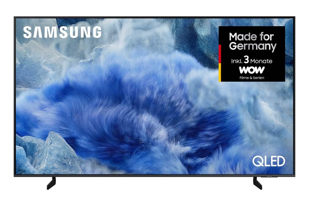 Samsung QLED Q8F 4K 65 Zoll (163 cm) UHD Fernseher, Q4 AI Prozessor, Quantum Dot für Reale Farben, AirSlim Design, 4K Upscaling, Gaming Hub, Kostenlose Inhalte, Samsung Vision AI Smart TV