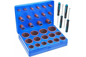 Langina 396PCS 30Sizes Viton O-Ring Kit, Metric Viton O Ring Assortment, FKM O Rings Seal Kit for Hydraulic,Automotive,Engine and Plumbing