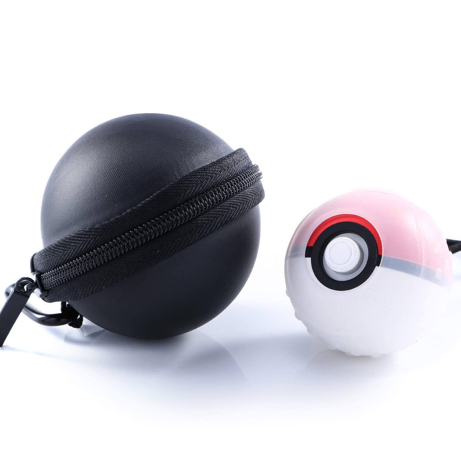 HEATFUN Nintendo Switch Poke Ball Plus Controller Case - Protective and Clear Silicone Case - Black