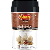 Shan Garlic Pickle 35.27 oz (1000g) - Preserved Himalayan Garlic Pickled in Oil - Rich Blends of Spices - Perfect Accompaniment to Everyday Meals - Suitable for Vegetarians - Airtight Pet Jar